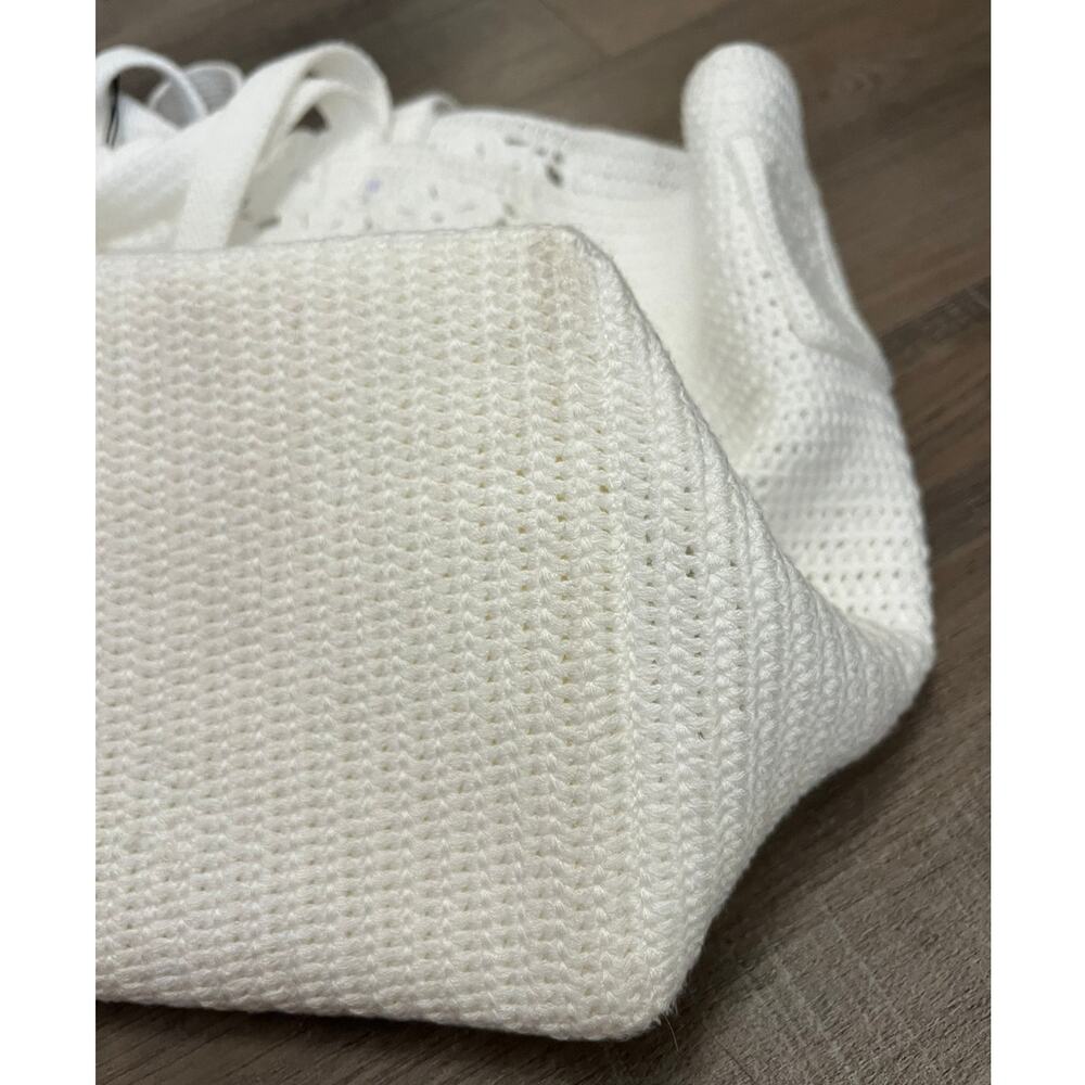 NWT Sandro White Crochet Tote / Shoulder Bag - Picture 7 of 11